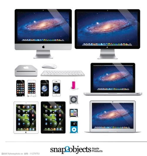 苹果 apple mac ipad ipod iphone air 矢量 显示器 设计 广告设计